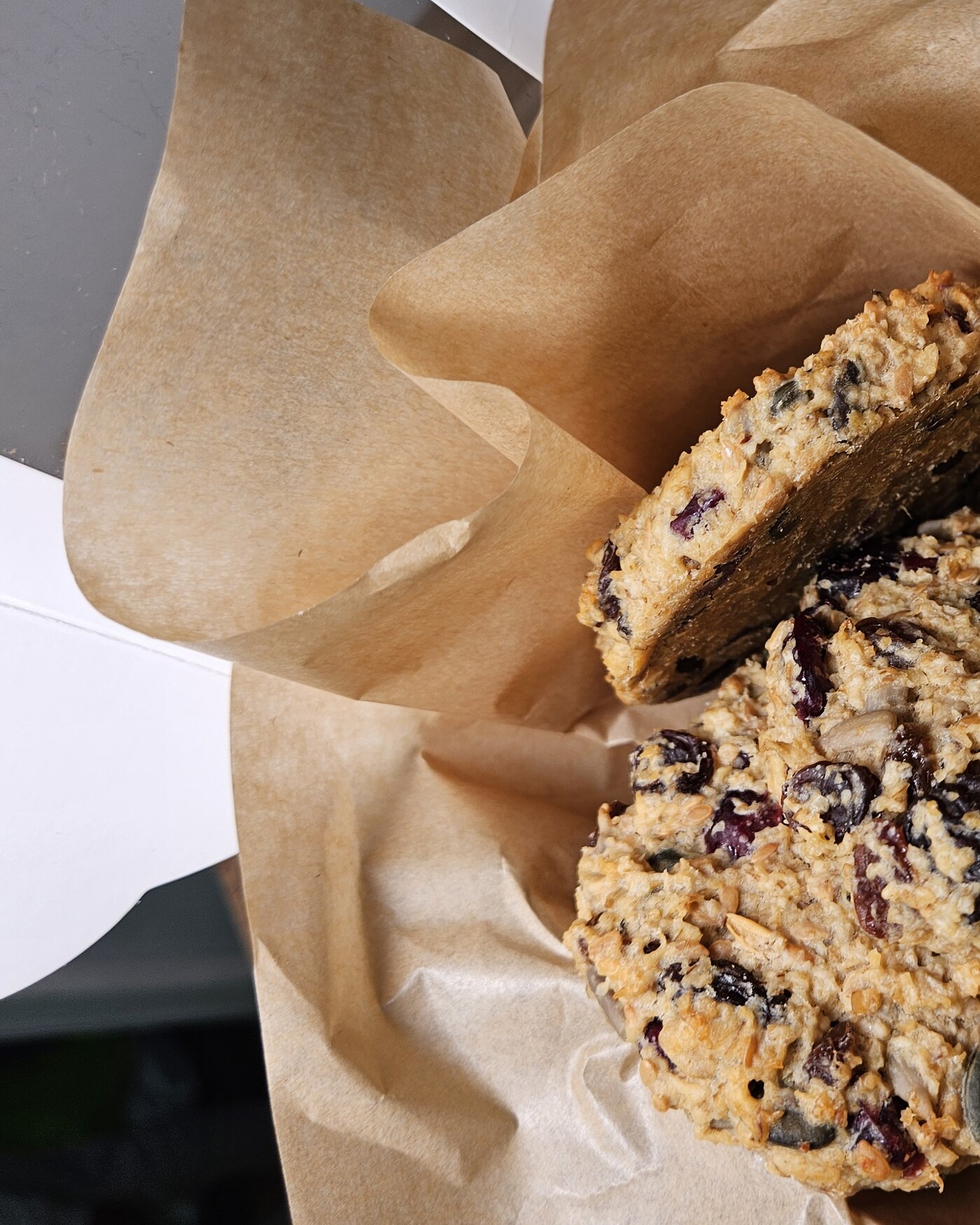 Granola rounds in a gift box